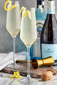 This French 75 recipe is the perfect cocktail to wow party guests without a lot of fuss. Made with champagne, gin, and simple syrup, this is the perfect drink to make for a celebration, ladies' night, or date night in!