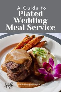 Craft an unforgettable plated wedding meal with Sterling Catering! From stunning centerpieces to a diverse menu selection and exquisite accoutrements, we ensure your special day is filled with culinary excellence and exceptional hospitality. Let us help bring your vision to life - contact us today! 🍽💍