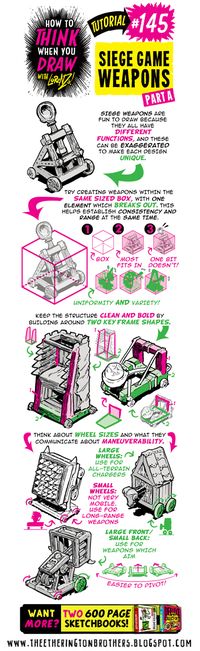 The Etherington Brothers: How to THINK when you draw SIEGE GAME WEAPONS tutorial - #SkillUpSunday!