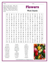 A word search puzzle featuring words associated with flowers. This word search is a great activity to help keep kids occupied during their spring break or any time during the year. It’s a fantastic way for them to learn but have fun too! Use this sheet as part of your teaching curriculum, a treat for early finishers or just for fun.