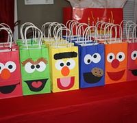 Elmo Birthday Party  little monster face would be cuter :)