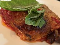 This version of eggplant parmigiana is my absolute favorite. Don’t get me wrong, I also love the version with the breadcrumb dredge as well, but there’s something about this preparation that is lighter and melts in your mouth. I love cutting the eggplant as thinly as possible. The light dusting of flour coats the outside […]
