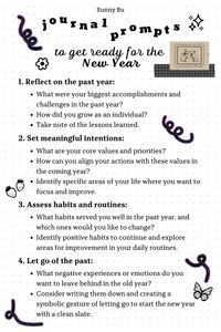 Get ready to kick off the new year with purpose and positivity! 🌟 These journaling prompts are designed to help you reflect, set intentions, and create a roadmap for success. 📝✨ Start your year right by diving into self-discovery and envisioning the life you want. 🎉