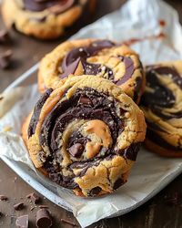 Peanut Butter Brownie Swirl Cookies