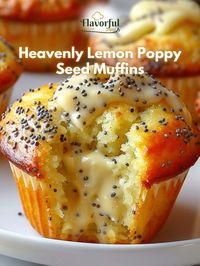 Flavorful side | Heavenly Lemon Poppy Seed Muffins 🍋😍 | Facebook