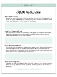 Crystals work as amplifiers of your own energy. Through perfect thought and directed intention, Crystals can work to bring about real, positive effects in your life.