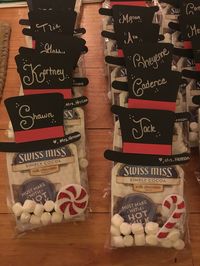 Snowman hot chocolate gifts for students!