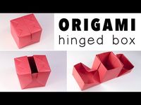 Watch this great step-by-step video tutorial and learn how to make a modular origami hinged box with lids that open to the sides, this origami gift box would make a very neat wedding ring box ! Although this origami model requires a bit of measuring and marking thirds, it’s very simple when you’ve got the hang of it. The best paper to use would be thicker paper like construction paper , thin card maybe, but not really thin origami paper.