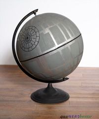 This DIY Death Star globe. | Community Post: 21 Subtle Ways To Decorate Your Home Like A Nerd