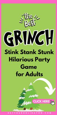 Get Competitive and Laugh with the Stink, Stank, Stick Game from Getyourholidayon.com Have you ever seen the Grinch movie? Remember the scene where he says, “he’s going to lay in bed, stare at the ceiling, and slip slowly into madness?” Well, don’t do that. Instead, try this game that requires immense concentration. It’s not easy, but it’s a lot of fun! Both kids and adults can enjoy it and get competitive in this hilarious party game idea!