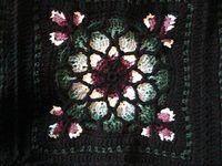 close up of Stained Glass Window Afghan  by amuise, via Flickr