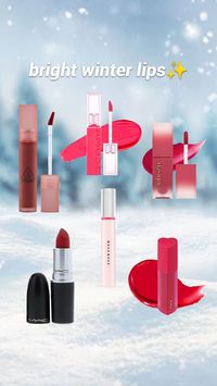 lipstick, tints for my bright winter girlies ᥫ᭡