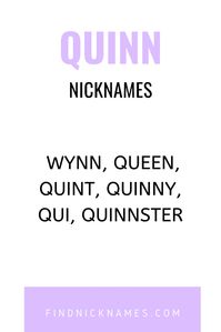 40+ Creative Nicknames for Quinn — Find Nicknames