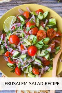 This fresh, herbaceous salad is bright with lime and a sprinkle of sumac. Perfect for your next backyard cookout or fish Friday. Pin this superstar salad to your favorite recipe board today! 