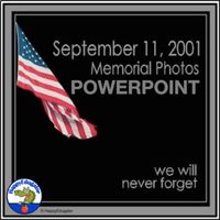 September 11th PowerPoint with Memorial photos (editable) to use as a tribute on September 11 or Patriot Day. This presentation about September 11, 2001 has photos of the World Trade Center, the Pentagon, and the Pennsylvania crash site of Flight 93. It can be shown with or without music. Showing it...