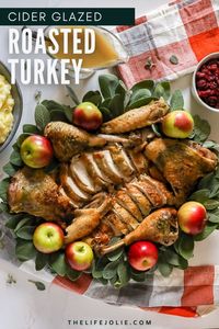 If you're looking for a quick and easy recipe for a whole roast turkey recipe, this is the one! Roasted to perfection with a delicious Apple Cider Glaze, this deliciously juicy bird will be a total showstopper this Thanksgiving.