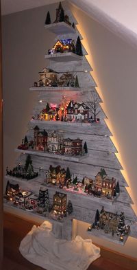 Awesome DIY Christmas Decorations on a Budget - Christmas Village Display #christmasdecorations #holidaycrafts