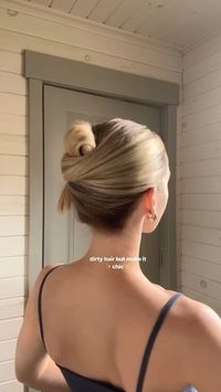 The Best Hairstyle for Greasy Hair. 🥰 ----------- #summerhairstyles #hair #hairstyle #summervibes #wigihair #hairtutorial #elegance #summer #autumn #greasyhair