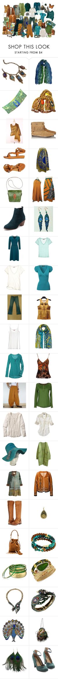 "Bohemian Capsule Wardrobe - 5 piece French base" by ketutar ❤ liked on Polyvore featuring Sweet Romance, Sujuu, Kenzo, NOVICA, Minnetonka, Coclico, Patricia Nash, Lands' End, Calypso St. Barth and Jane Norman