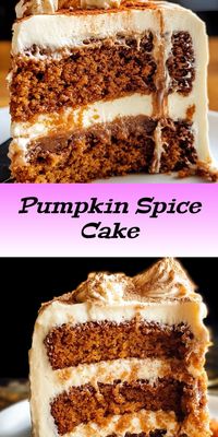 Pumpkin Spice Celebration Cake with Cream Cheese Frosting - A delicious fall treat perfect for cozy gatherings or a sweet indulgence on a crisp autumn day. #PumpkinCake #FallBaking #DessertRecipe