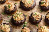 stuffed mushrooms horizontal