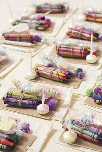 Kids Table | 31 Impossibly Fun Wedding Ideas // Any reason that the adults can't have crayons too? :)