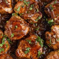 Pork Medallions with Onion Gravy - Belly Full