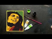 Bob Marley - Is This Love Easy Acrylic Painting - YouTube