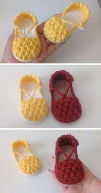 Crochet Chickpea Shoes