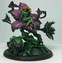 Here’s my latest finished figure. Poison Ivy from the Batman Miniature Game by Knight Models.