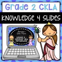 These slides correlate with all 10 lessons of 2nd grade CKLA Knowledge 4, Greek Myths! They can...-help guide the lessons-provide extra visuals for the kids-increase engagement-cut down on planning timeThey include slides for every part of each lesson, and follow along exactly with your Teacher Guide!To see what they look like and try them for yourself, you can get these freebies here:CKLA Knowledge Slide Freebies!*correlated with grade 2 Amplify CKLA, 2nd editionThank you for considering my wor