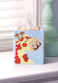 Mary Maxim - Noah's Friends Tissue Box Plastic Canvas Kit