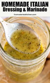 This Homemade Italian Dressing recipe is fresh, bold, zesty, and tangy. Toss it with your favorite salad ingredients or use it as a marinade for meat and vegetables.