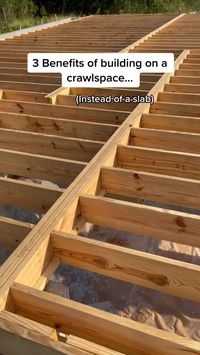 3 Benefits of building on a crawlspace… 👍 instead of a slab in 2022 | New home construction, Home building tips, Building a new home