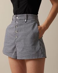 Discover the edit of The Black High Waisted Button Up Plaid Shorts, High Waisted Plaid Shorts, Retro Classic Vibe - Black - Bottoms. Explore Shop the collection at RIHOAS now. Buy One Get One 20% off.