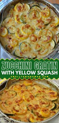 Give this simple zucchini recipe a try! This easy zucchini gratin with yellow squash will become one of your favorite summer food. Creamy, cheesy, and delicious, this zucchini and yellow squash au gratin is a veggie side your family will love!