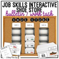 Shoe Store Interactive Bulletin Board Work Task