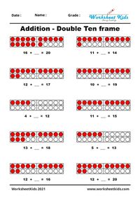 Ten frame activities for kindergarten | Addition & subtraction using 10 frame