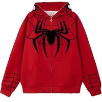 Last Stand Spider-Man ( Red With Black Spider) Full Zip Zips Up Over Head To Creat A Full Spider-Man Mask. Ware It As A Hoodie Or For Cosplay / Co Fashion Hoodie Material: Crafted With Care From High-Quality Cotton, Our Hoodie Promises A Soft And Comfy Feel. Suitable For Men And Women Alike, Its Casual Yet Fashionable Design Will Have You Wrapped In Coziness All Day Long. Unleash Your Style: Embrace The Spotlight With This Stylish Personality-Packed Hoodie. The Long Sleeves, Drawstring Hood, And