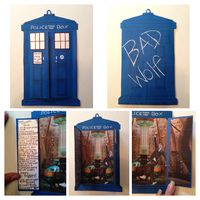 Doctor Who, 10th Doctor Inspired Tardis Birthday card.