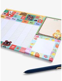 Nintendo Animal Crossing Weekly Desk Planner