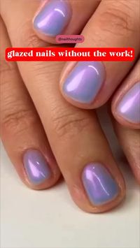 Here is an easy way to get the glazed donut nail look that is usually done with chrome powder but without having to figure out how to do chrome nail powder! In this video I show you how to layer glowy iridescent nail colors on top of other colors to create the perfect glazed donut nail design without all of the hassle! The colors I used in this video are Nail Thoughts Pool Float and Super Nova!