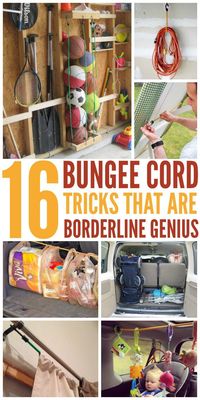 16 Bungee Cord Tricks That Are Borderline Genius - One Crazy House