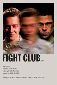 Aesthetic of the "Fight club" movie poster