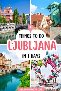 Planning a trip to Slovenia? Here's my guide to spending 1 perfect day in Ljubljana, the beautiful capital of Slovenia. This 1 day in Ljubljana itinerary covers all the top must visit attractions, landmarks, and destinations in Ljubljana. In one day, you'll discover all the best things to do and see in Ljubljana. Read on for the best of Ljubljana in 24 hours! Places in Ljubljana | Highlights of Ljubljana | What To Do In Ljubljana | Ljubljana Itineraries | Attractions in Ljubljana