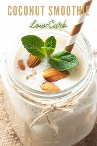 Easy Keto Coconut Smoothie Recipe - Dear Mica