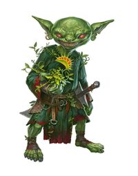 Male Goblin Druid Plant - Pathfinder 2E PFRPG PFSRD DND D&D 3.5 4E 5E 5th ed d20 fantasy