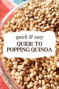 Unleash the potential of popped quinoa! Dive into our guide, mastering the art of toasting for a nutty crunch. Elevate sweet and savory recipes with this quick, easy technique, infusing dishes with extra nutrients and irresistible texture. Your culinary adventures just got a whole lot crunchier!