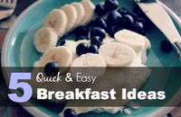 Five Quick and easy breakfast ideas when you're running late | marketstreetpetite.com #breakfast #food #meals