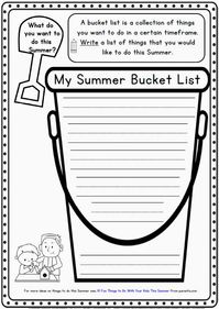 Summer Writing Worksheets K-1 - 73 pages